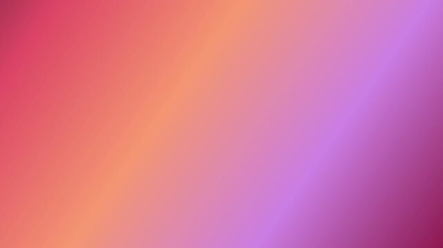 Smooth, continuous animation of a vibrant color gradient background. Colors transition across orange pink purple and maroon tones, creating a vivid abstract backdrop