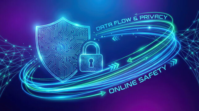 Cyber security networking icons show data optimization and project innovation while privacy tools protect online activity keep users safe from attack and support secure online privacy protection