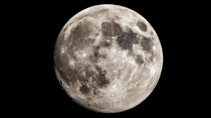 Fototapeta premium A close-up view of the moon against a dark background