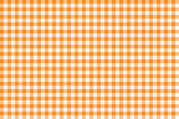 Dark Orange color and Snow color checkered texture fabric. tartan pattern. classic scottish check pattern.