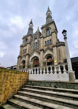 La Estrella, Antioquia - Colombia. January 12, 2026. The Minor Basilica of Our Lady of Chiquinquira was canonically erected as a Minor Basilica on April 16, 1986.