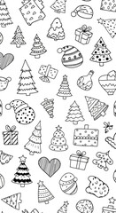 Festive Holiday Patterns, Christmas Theme, Winter Wonderland, Illustration, Fun, Playful, Whimsical