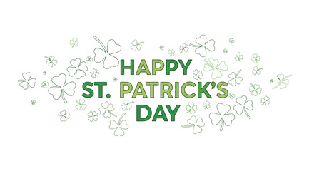 Fototapeta premium St Patricks Day Greeting Card Design.