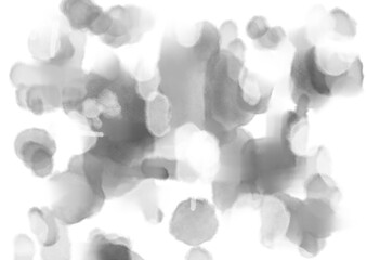 黒背景に浮かぶ白い泡の背景イラスト