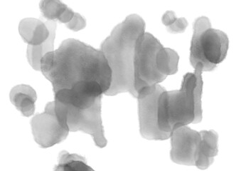 墨で描いたアートなモノクロの背景イラスト