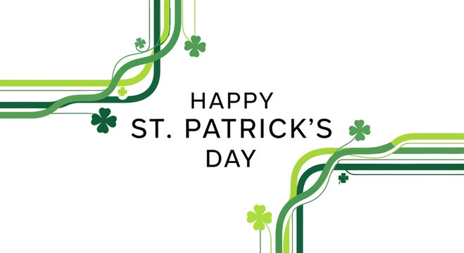 St Patricks Day Greeting Card Design.