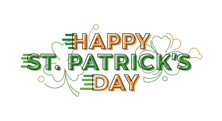 Obraz premium St Patricks Day Typography Design Element.