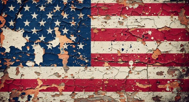 Memorial day tribute worn american flag symbolizing sacrifice and freedom
