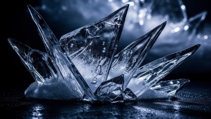 Obraz premium Crystal formation abstract art