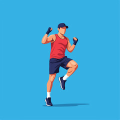 illustration of someone exercising