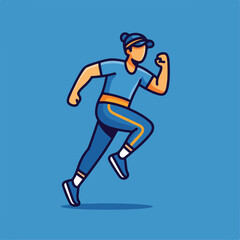 illustration of someone exercising