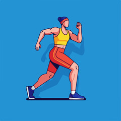 illustration of someone exercising