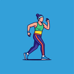 illustration of someone exercising