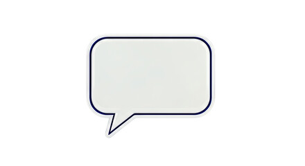 Blank Speech Bubble