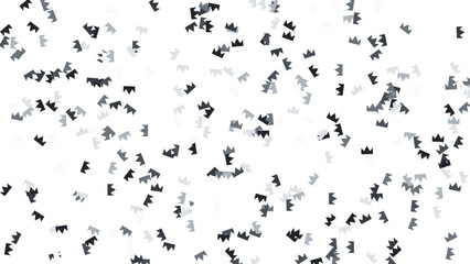 Obraz premium Minimalistic Herd of Bison Pattern on White Background