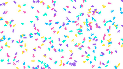 Fototapeta premium Colorful Abstract Pattern Seamless Background with Crowns