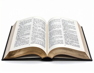 Fototapeta premium Academic Textbook Open for Study and Research Illustration