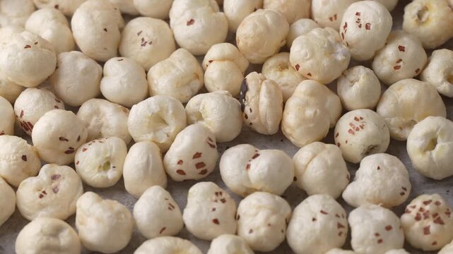 Makhana closeup or macro shot.