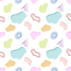 Modern Fluid Abstract Vector Background in Pastel Colors