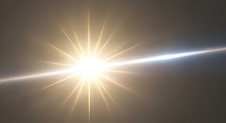 Obraz premium bright starburst light flare effect, abstract background