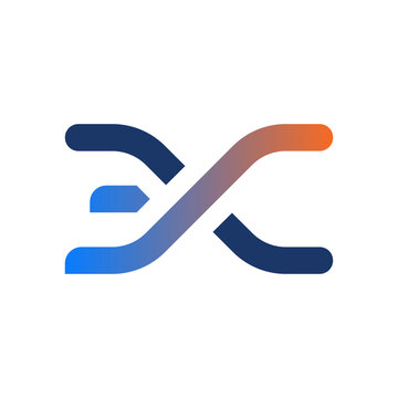 A modern DNA helix logo symbolizing innovation, precision, and connectivity, ideal for biotechnology, genomics, healthcare, research platforms, and science-driven technology brands.