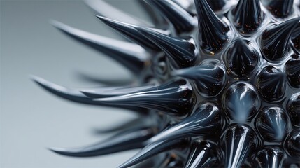 Magnetic Ferrofluid Forming Spikes / 鋭いスパイクを形成する磁性流体7
