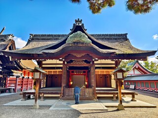Obraz premium Sumiyoshi Taisha Shrine, Osaka City, Osaka Prefecture, Japan