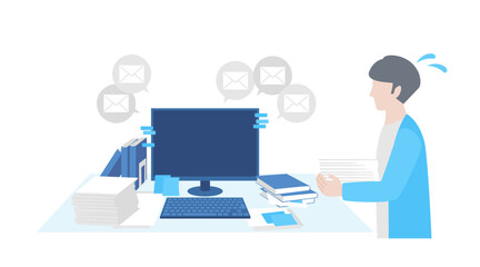 people busy with many tasks