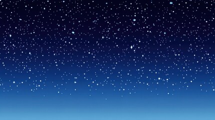 Obraz premium Starry Night Sky with Gradual Blue Horizon.