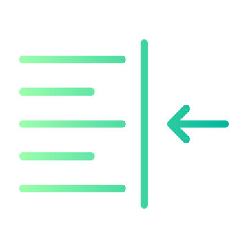 right indent gradient icon