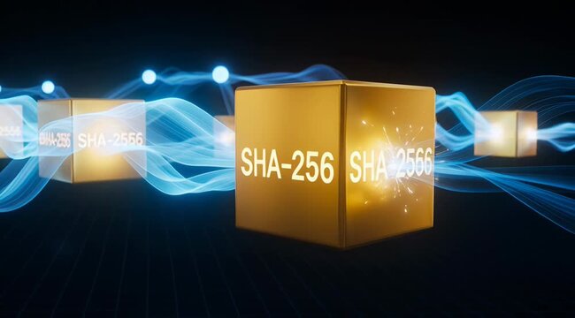 SHA-256 Cryptographic Hash Data Stream 3