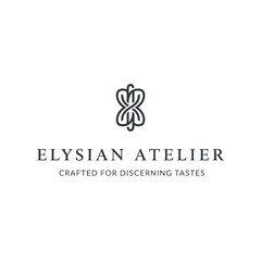 Fototapeta premium Elysian Atelier Logo Design Element Butterfly.