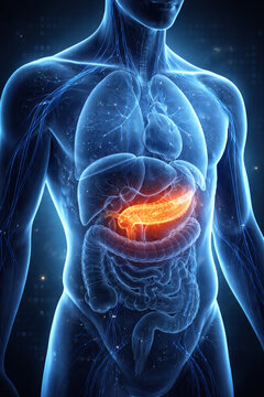 Human Body Anatomy Visualization with Focus on the Digestive System