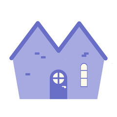 Minimalist Flat House Illustration