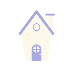 Minimalist Flat House Illustration