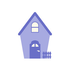 Minimalist Flat House Illustration