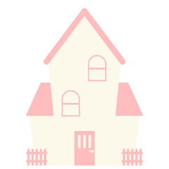 Minimalist Flat House Illustration