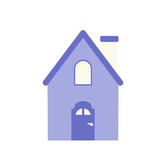 Minimalist Flat House Illustration