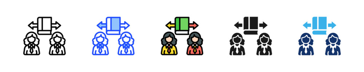 Learn From Peers Icon Collection With Multiple Styles