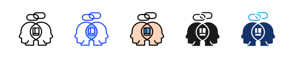 Shared Learning Icon Collection With Multiple Styles