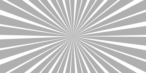 Obraz premium Ray sun light. Sunburst background. Radial circle line. Pattern starburst. Comic beam lines. Sun effect rays. Abstract firework. Concentration stripe. Cartoons lightning style. Vector illustration