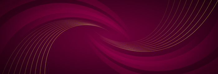 Luxury Purple Pink and Gold Abstract Wave Background