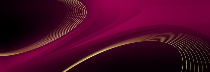 Luxury Purple Pink and Gold Abstract Wave Background