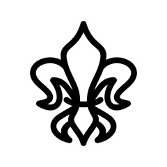 Fleu De Lis Icon Vector Symbol Design Illustration © yandirs