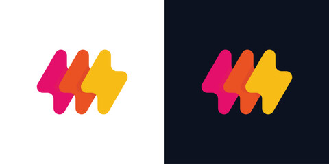 Dual meaning logo combining flash and technology elements, symbolizing speed, innovation, power, and fast, efficient digital solutions.