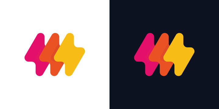 Dual meaning logo combining flash and technology elements, symbolizing speed, innovation, power, and fast, efficient digital solutions.