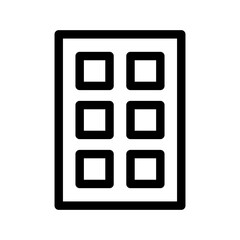 Menu Button Icon Vector Symbol Design Illustration