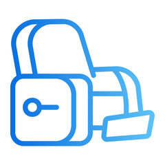 Massage chair Line Gradient Icon