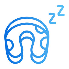 Neck pillow Line Gradient Icon