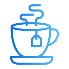 Tea cup Line Gradient Icon